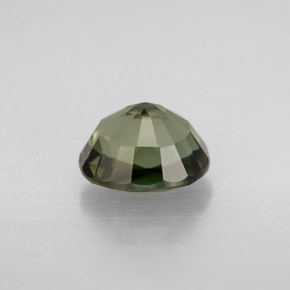 1.63캐럿 천연 그린 투르말린, 타원형 컷, 7.6×6.4 mm, VVS