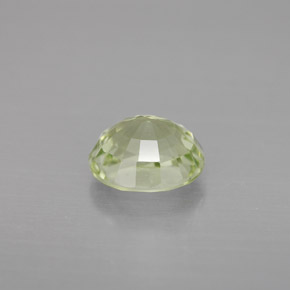 1.88캐럿 천연 노란빛 그린 투르말린, 타원형 컷, 8.1×7.1 mm, VVS