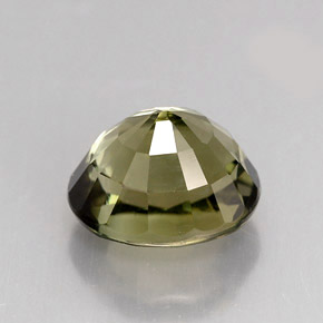 1.68캐럿 천연 골든 그린 투르말린, 타원형 컷, 7.6×6.2 mm, VVS-VS