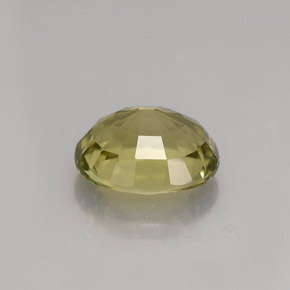 1.86캐럿 천연 골든 그린 투르말린, 타원형 컷, 8.5×7.1 mm, VVS