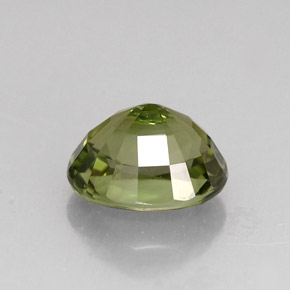 2.02캐럿 천연 그린 투르말린, 타원형 컷, 8.4×7.1 mm, VVS