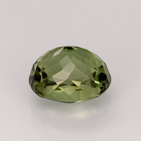 1.83캐럿 천연 그린 투르말린, 타원형 컷, 7.9×6.7 mm, VVS