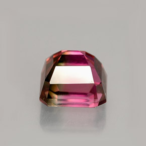 1.87캐럿 천연 워터멜론 투르말린, 에메랄드 컷, 6.5×6.2 mm, VVS-VS
