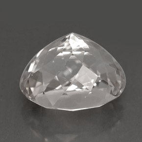 4.09캐럿 천연 화이트 투르말린, 타원형 컷, 10.5×8.3 mm, VVS-VS