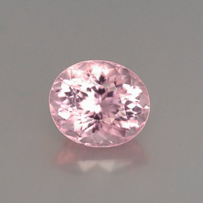 1.14캐럿 천연 핑크 투르말린, 타원형 컷, 7.1×6.1 mm, VVS-VS