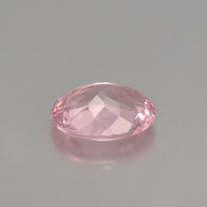 0.98캐럿 천연 핑크 투르말린, 타원형 컷, 7.5×5.8 mm, VVS-VS