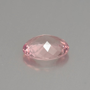 1.04캐럿 천연 핑크 투르말린, 타원형 컷, 7.6×6 mm, VVS-VS