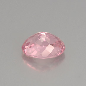 1.07캐럿 천연 핑크 투르말린, 타원형 컷, 7.4×5.7 mm, VVS-VS