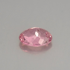 0.82캐럿 천연 핑크 투르말린, 타원형 컷, 7×5.6 mm, VS