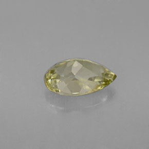 1.81캐럿 천연 녹빛 골든 투르말린, 배 모양, 9.9×6.7 mm, VVS-VS