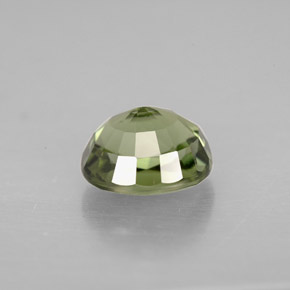 1.64캐럿 천연 그린 투르말린, 타원형 컷, 7.5×6.6 mm, VVS-VS