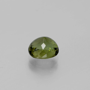 1.58캐럿 천연 그린 투르말린, 타원형 컷, 7.3×6.6 mm, VVS-VS
