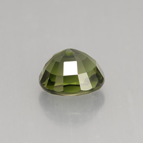 1.42캐럿 천연 그린 투르말린, 타원형 컷, 7.1×6.1 mm, VVS-VS