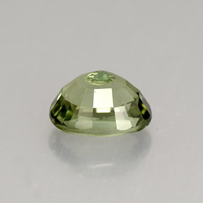 1.46캐럿 천연 그린 투르말린, 타원형 컷, 7.6×6.1 mm, VVS-VS