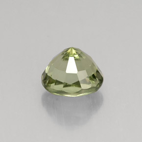 1.27캐럿 천연 그린 투르말린, 타원형 컷, 6.5×6 mm, VVS
