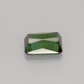 1.42캐럿 천연 그린 투르말린, 에메랄드 컷, 7.7×5.7 mm, VVS