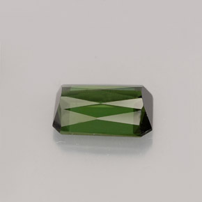 1.53캐럿 천연 그린 투르말린, 에메랄드 컷, 8.5×5.6 mm, VVS