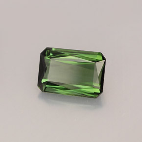 1.36캐럿 천연 그린 투르말린, 에메랄드 컷, 7.9×5.5 mm, VS-SI