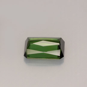1.36캐럿 천연 그린 투르말린, 에메랄드 컷, 7.9×5.5 mm, VS-SI