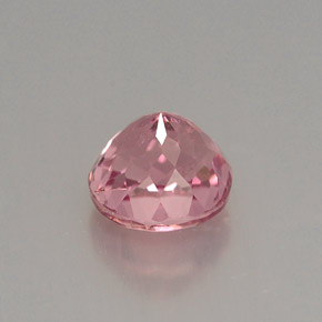 1.29캐럿 천연 핑크 투르말린, 라운드 컷, 6.34 mm, VVS-VS