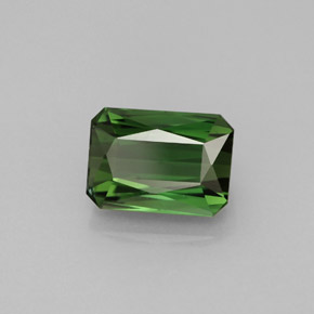 2.24캐럿 천연 그린 투르말린, 에메랄드 컷, 8.6×6.1 mm, VVS