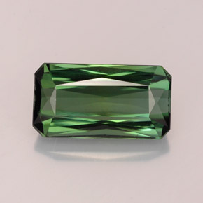 2.88캐럿 천연 그린 투르말린, 에메랄드 컷, 11.2×6 mm, VS