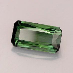 2.88캐럿 천연 그린 투르말린, 에메랄드 컷, 11.2×6 mm, VS
