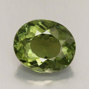 2.01캐럿 천연 그린 투르말린, 타원형 컷, 8.6×7.4 mm, VVS-VS