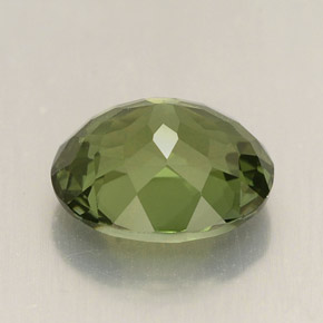 2.01캐럿 천연 그린 투르말린, 타원형 컷, 8.6×7.4 mm, VVS-VS