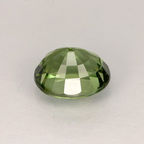 1.10캐럿 천연 그린 투르말린, 타원형 컷, 6.8×5.7 mm, VVS