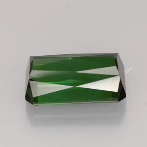 4.35캐럿 천연 그린 투르말린, 에메랄드 컷, 12×7 mm, VVS-VS