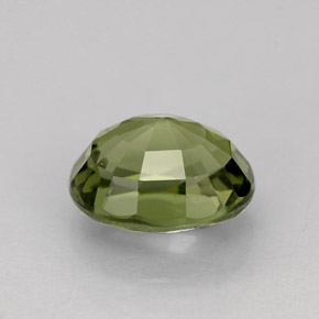 1.34캐럿 천연 그린 투르말린, 타원형 컷, 7.4×6.1 mm, VVS-VS
