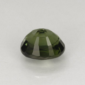 1.37캐럿 천연 그린 투르말린, 타원형 컷, 7.2×5.9 mm, VVS-VS