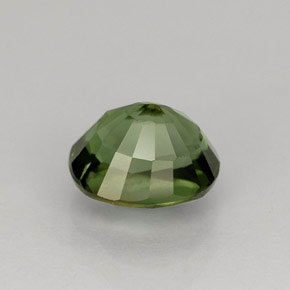 1.33캐럿 천연 그린 투르말린, 타원형 컷, 7×5.9 mm, VS