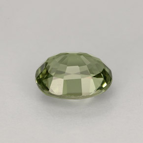 1.31캐럿 천연 그린 투르말린, 타원형 컷, 7.6×6.4 mm, VVS-VS