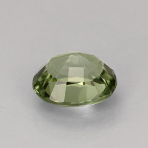 1.20캐럿 천연 그린 투르말린, 타원형 컷, 7.3×6.2 mm, VVS