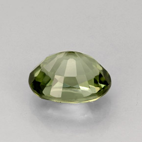 1.27캐럿 천연 그린 투르말린, 타원형 컷, 7.3×5.9 mm, VVS-VS