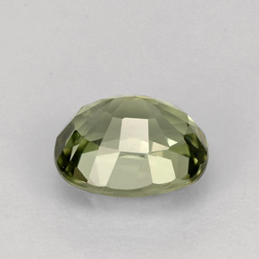 1.54캐럿 천연 그린 투르말린, 타원형 컷, 7.6×6.4 mm, VVS-VS