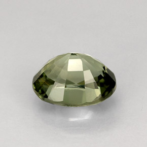 1.25캐럿 천연 그린 투르말린, 타원형 컷, 7.3×6.1 mm, VS