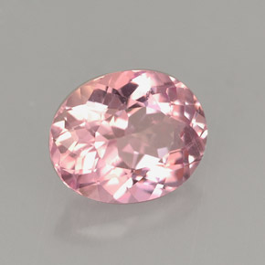 1.75캐럿 천연 핑크 투르말린, 타원형 컷, 8.7×7 mm, VVS-VS