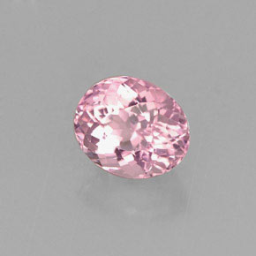 0.99캐럿 천연 핑크 투르말린, 타원형 컷, 6.5×5.4 mm, VVS-VS