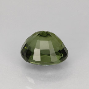1.21캐럿 천연 그린 투르말린, 타원형 컷, 6.7×5.8 mm, VVS