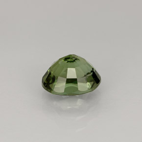 1.01캐럿 천연 그린 투르말린, 타원형 컷, 6.6×5.6 mm, VVS