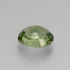 0.86캐럿 천연 그린 투르말린, 타원형 컷, 6.6×5.5 mm, VVS