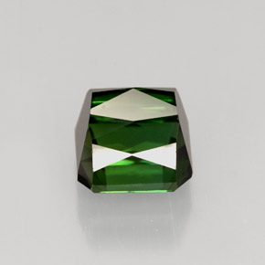 2.49캐럿 천연 그린 투르말린, 에메랄드 컷, 6.9×6.6 mm, VVS
