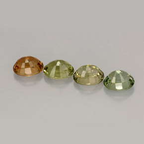 3.12캐럿 천연 멀티컬러 투르말린 보석, 타원형 컷, 6.2×5 mm, VVS-VS