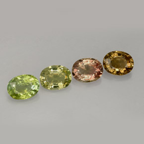 3.02캐럿 천연 멀티컬러 투르말린 보석, 타원형 컷, 6.6×5.2 mm, VVS-VS
