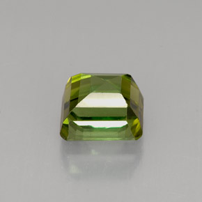1.98캐럿 천연 골든 그린 투르말린, 에메랄드 컷, 6.8×6.4 mm, VVS-VS