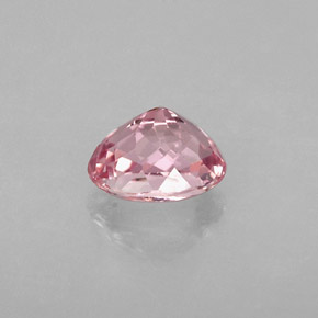 1.06캐럿 천연 로즈 핑크 투르말린, 타원형 컷, 6.9×5.6 mm, VVS-VS