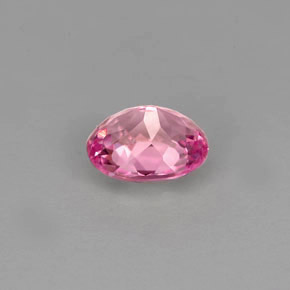 0.83캐럿 천연 핑크 투르말린, 타원형 컷, 6.7×5.6 mm, VS
